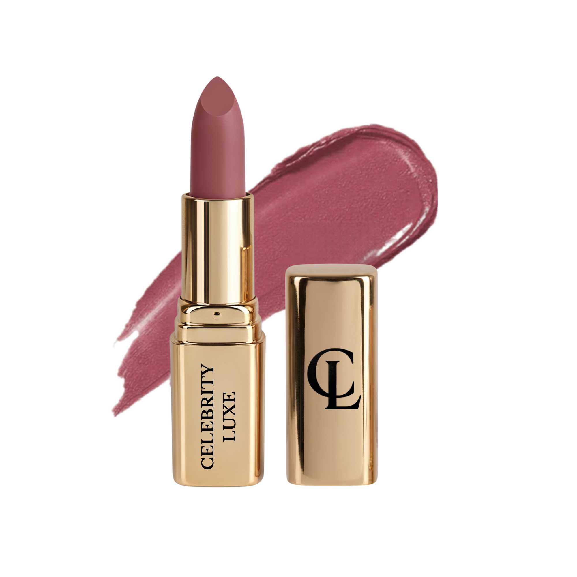 Celebrity Luxe Matte Lipstick - Blush Affair | Long Lasting, Smudge & Transfer Proof | Enriched with Cocoa Butter, Avocado Oil & Vitamin E | SPF 15 | Lightweight | 5g