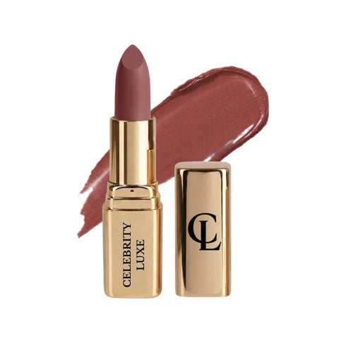 Celebrity Luxe Matte Lipstick - Cocoa Vogue | Long Lasting, Smudge & Transfer Proof | Enriched with Cocoa Butter, Avocado Oil & Vitamin E | SPF 15 | Lightweight | 5g