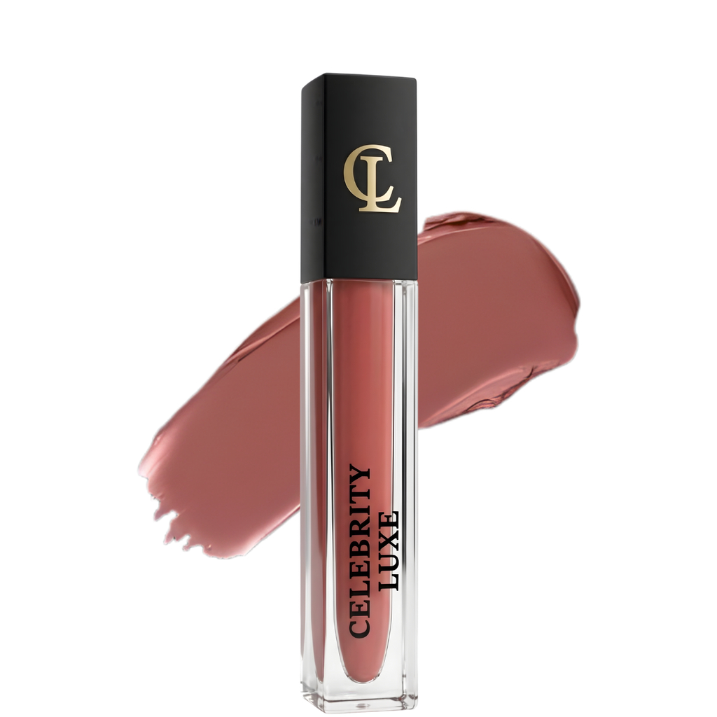 Celebrity Luxe Matte Lipstick - Silk Petal | Long Lasting, Smudge & Transfer Proof | Enriched with Cocoa Butter, Avocado Oil & Vitamin E | SPF 15 | Lightweight | 5g